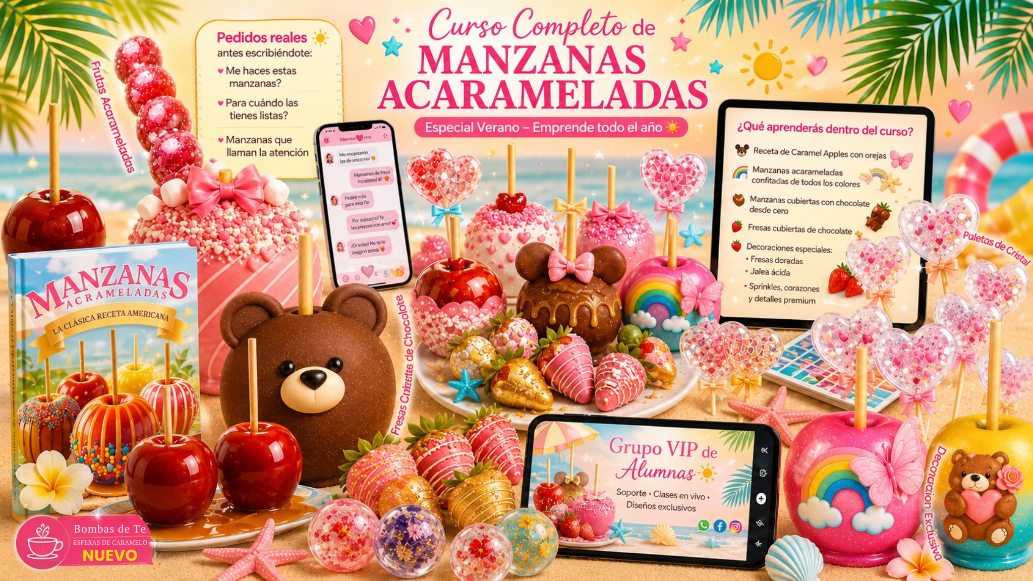 CURSO MANZANAS ACARAMELADAS DESDE CERO